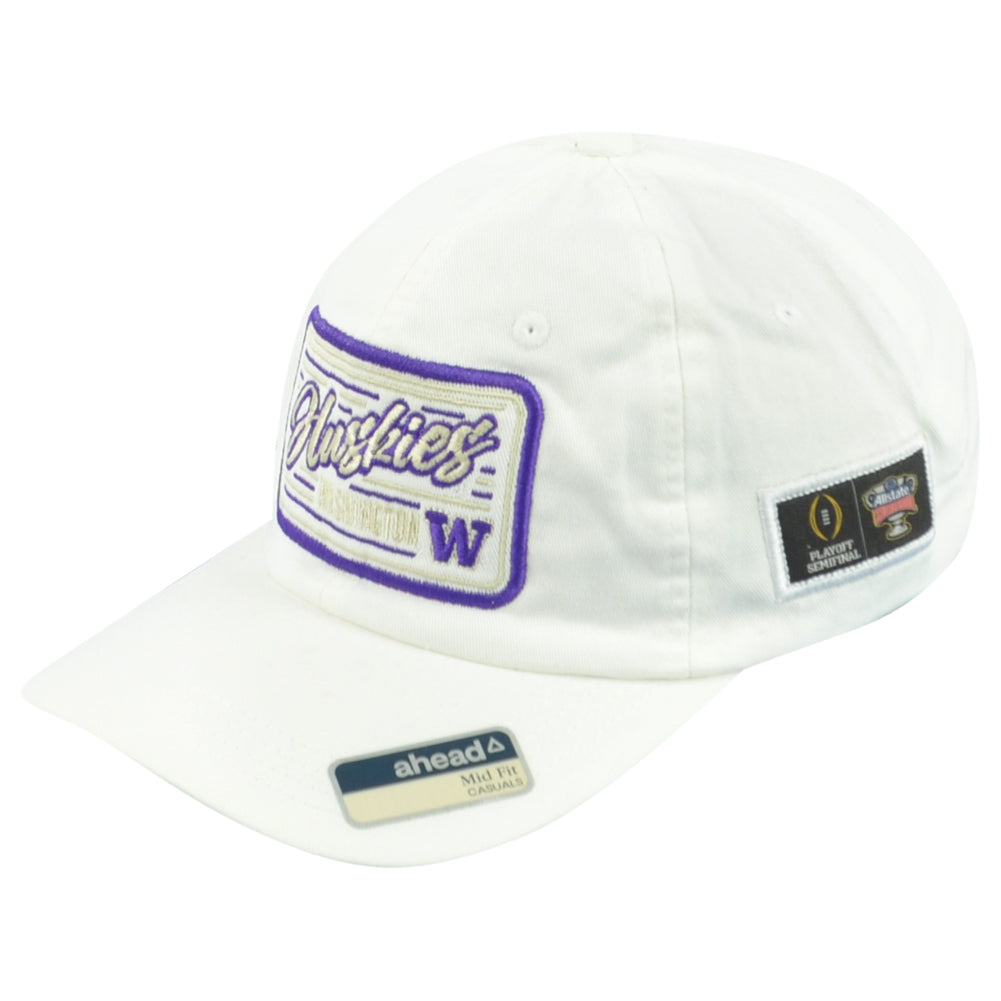 NCAA Ahead Washington Huskies Sugar Bowl Adult Cotton Mid Fit Adjustable Hat Cap
