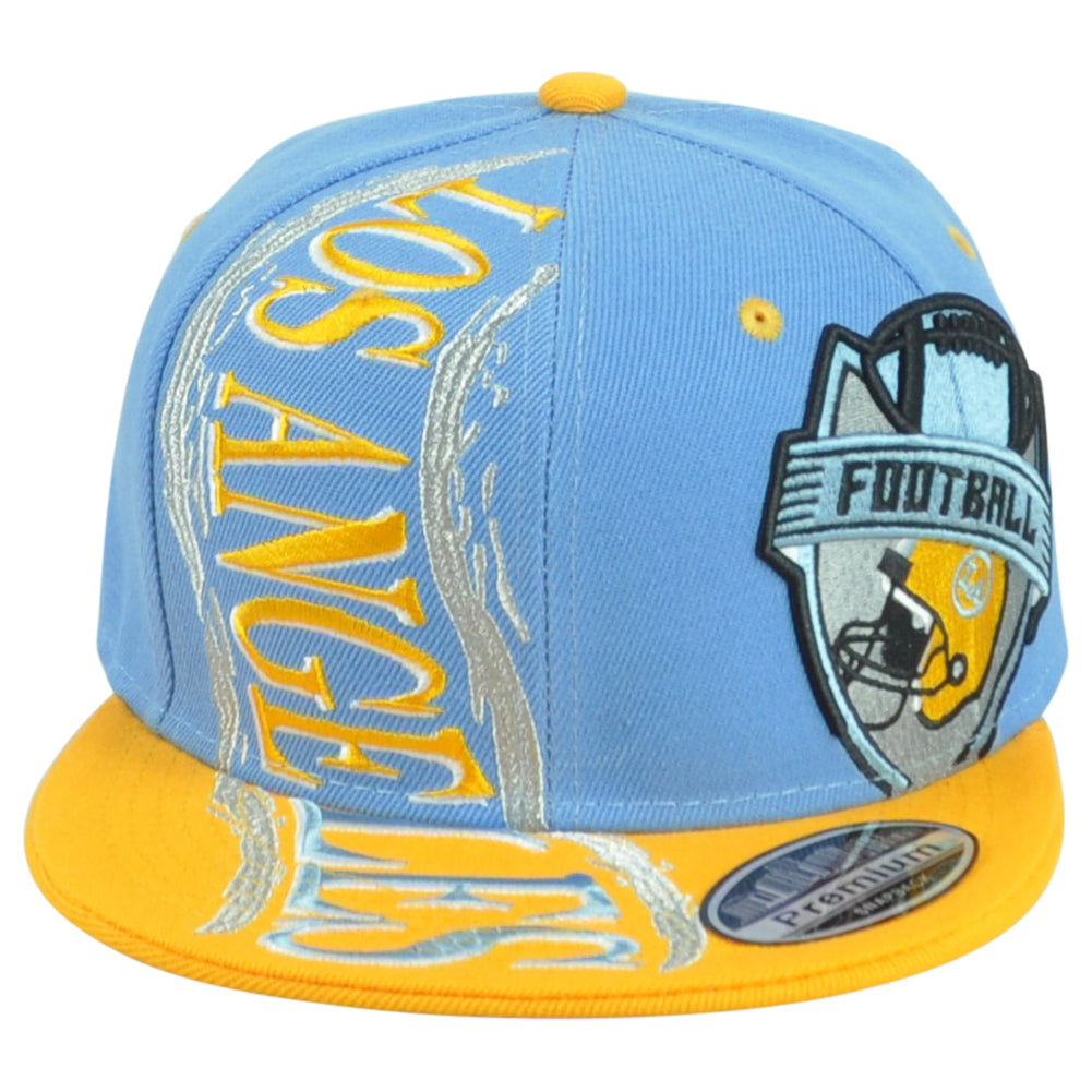 Los Angeles Rams Theme Football State Flat Bill Men Adults Two Colors Hat Cap