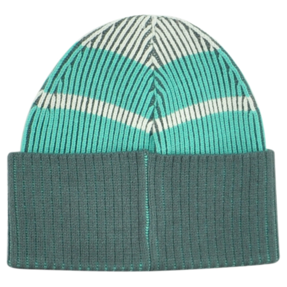 Fila Brand Turquoise Skully Acrylic OFSA Adults Winter Cuffed Knit Beanie Hat