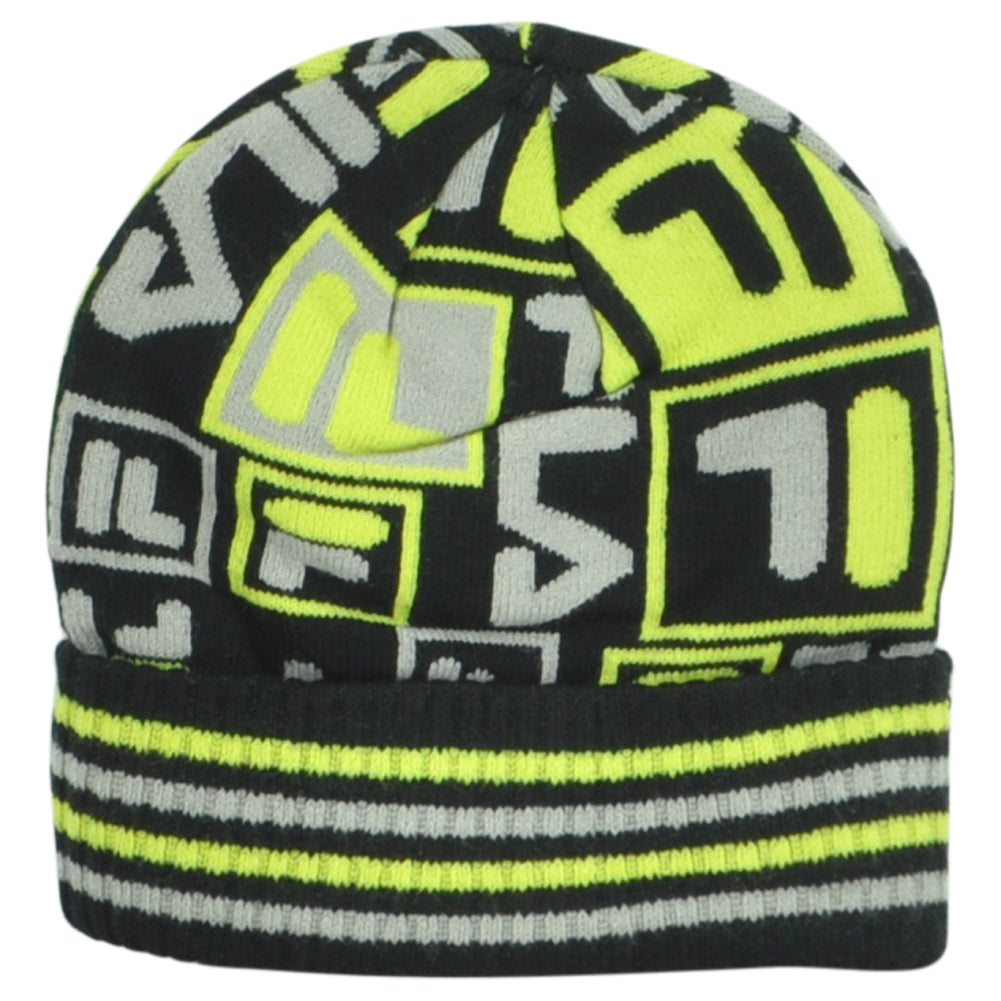 Fila Brand Stripes Skully Acrylic OFSA Adults Winter Cuffed Knit Beanie Hat