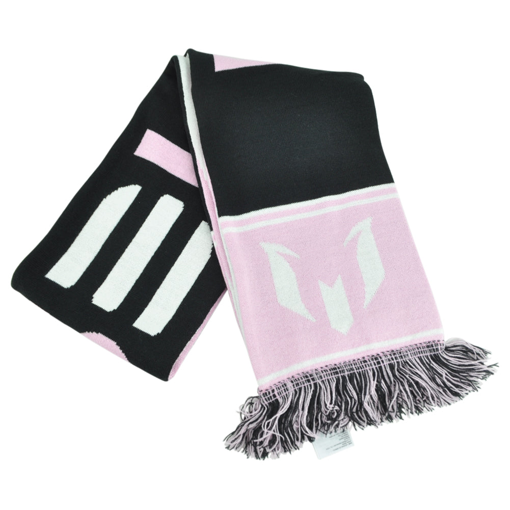 MLS Adidas Inter Miami Lionel Messi JJ4393 Fringe Scarf Winter Fashion Adults