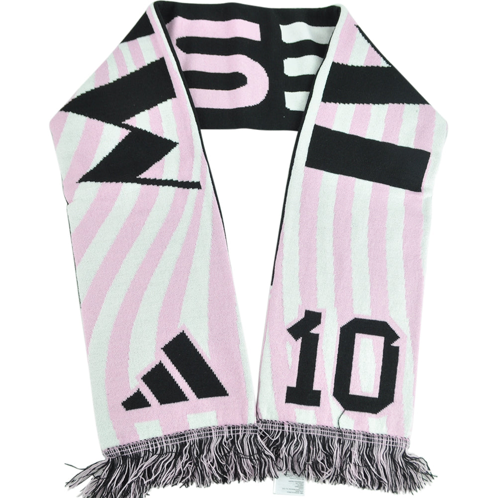 MLS Adidas Inter Miami Lionel Messi JJ4393 Fringe Scarf Winter Fashion Adults