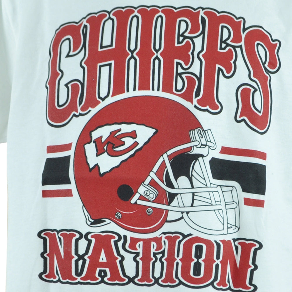 Kansas City Chiefs Nation White Helmet Short Sleeve Man Adults Tshirt Tee