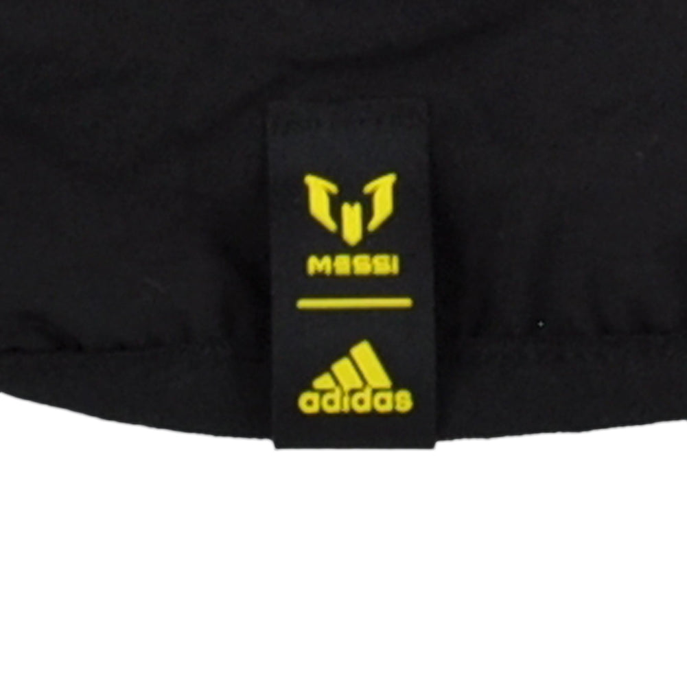 Adidas Lionel Messi Black Zipper Long Sleeve Football Soccer Woven Jacket