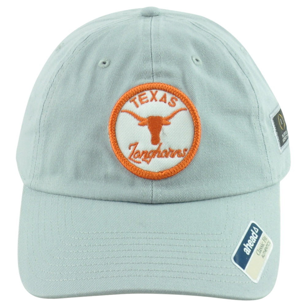 NCAA Ahead Texas Longhorns Playoff Classic Fit Gray Adjustable Adults Hat Cap