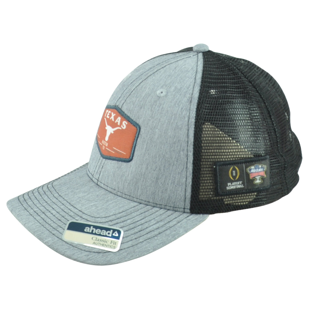 NCAA Ahead Texas Longhorns Playoff Trucker Mesh Adjustable Structured Hat Cap