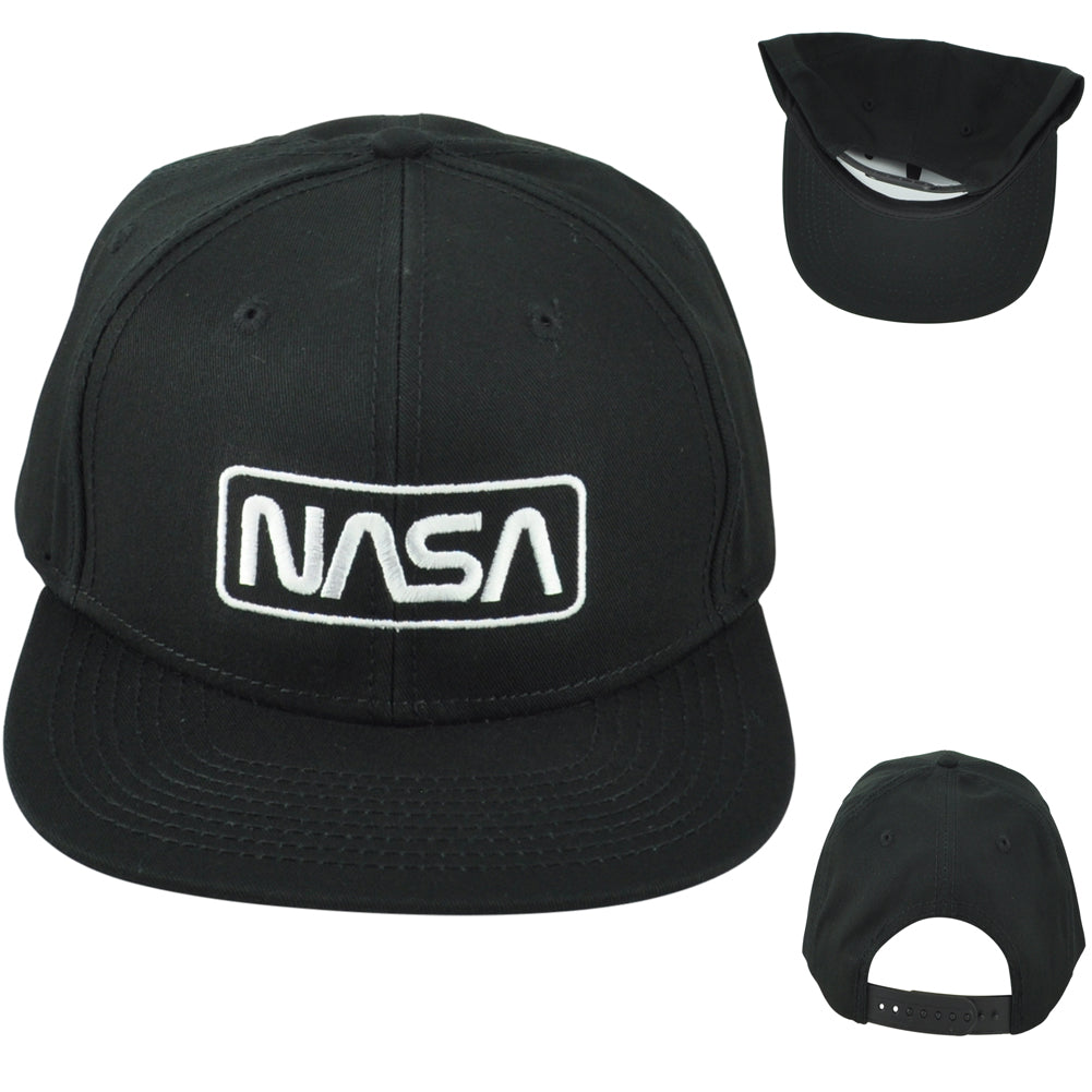 NASA National Aeronautic Space Administration Center Snapback Flat Bill Hat Cap