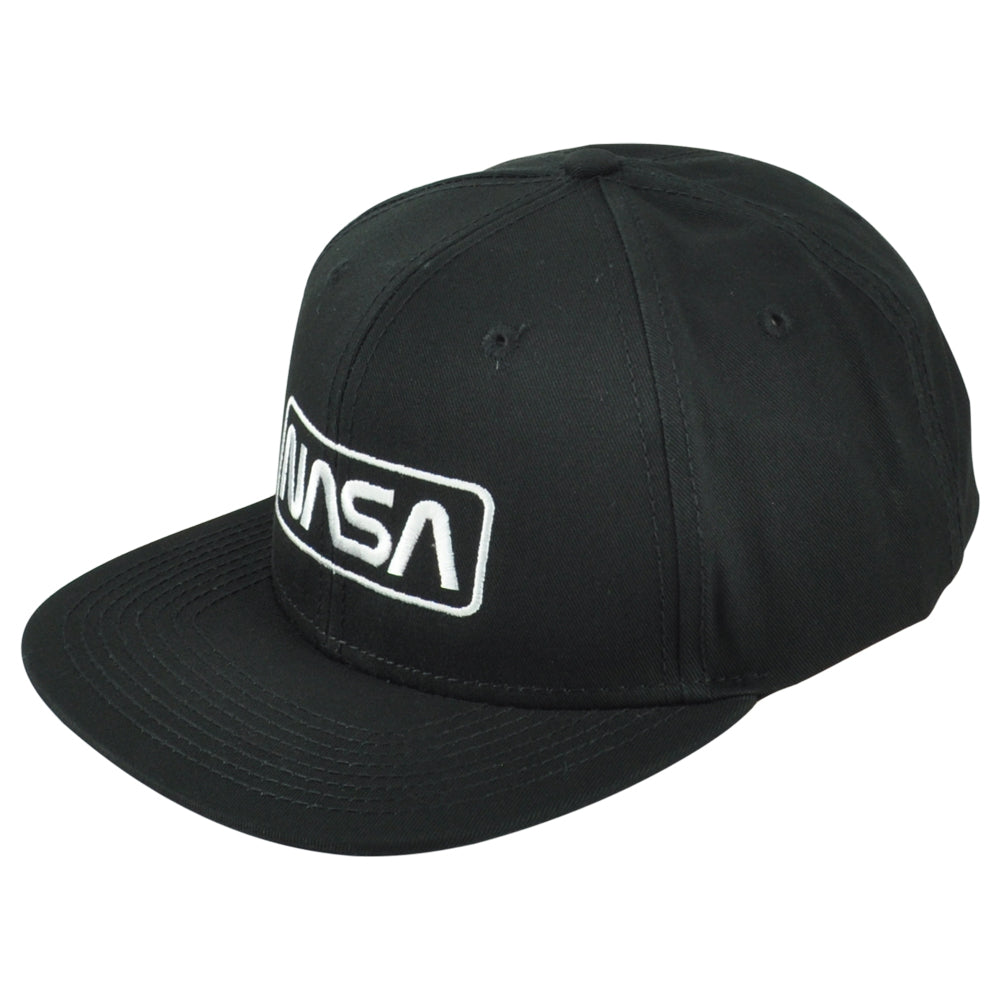 NASA National Aeronautic Space Administration Center Snapback Flat Bill Hat Cap