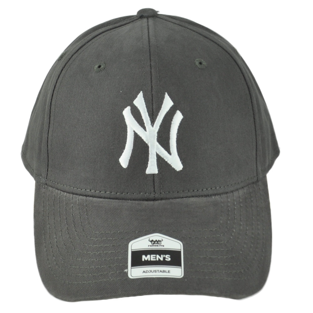MLB Fan Favorite New York Yankees Men Dark Grey Structured Adjustable Hat Cap
