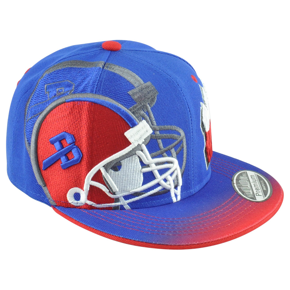Buffalo Bills Theme Football State Flat Bill Adults Snapback Hat Cap New York