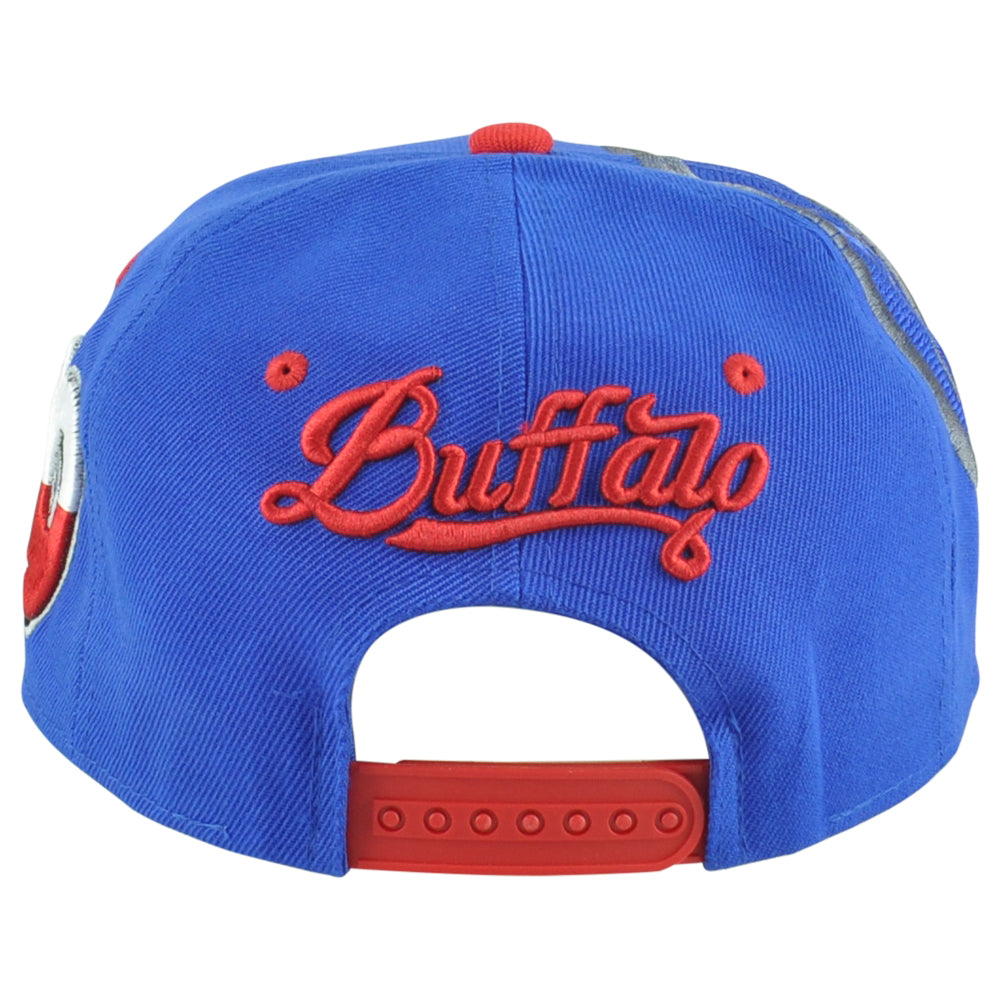 Buffalo Bills Theme Football State Flat Bill Adults Snapback Hat Cap New York