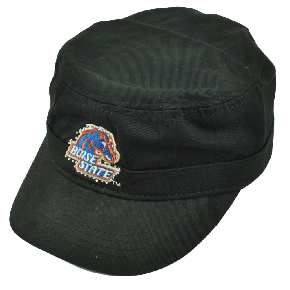 NCAA Boise State Broncos Ladies Cut Women Cadet Style Hat Cap Rhinestone Black
