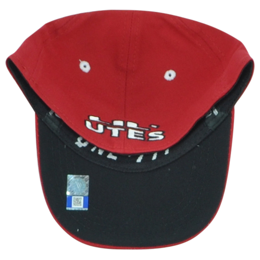 NCAA TOW Utah Lil' Utes Logo Red Sports One Size Curved Bill Infant Kid Hat Cap