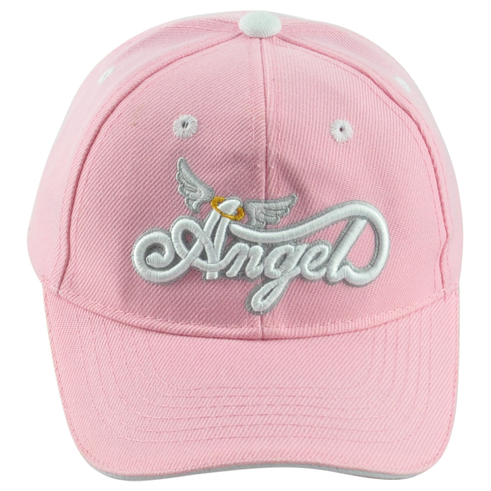Angel Wings Girls Teens Youth Pink Fashion Adjustable Curved Bill Hat Cap