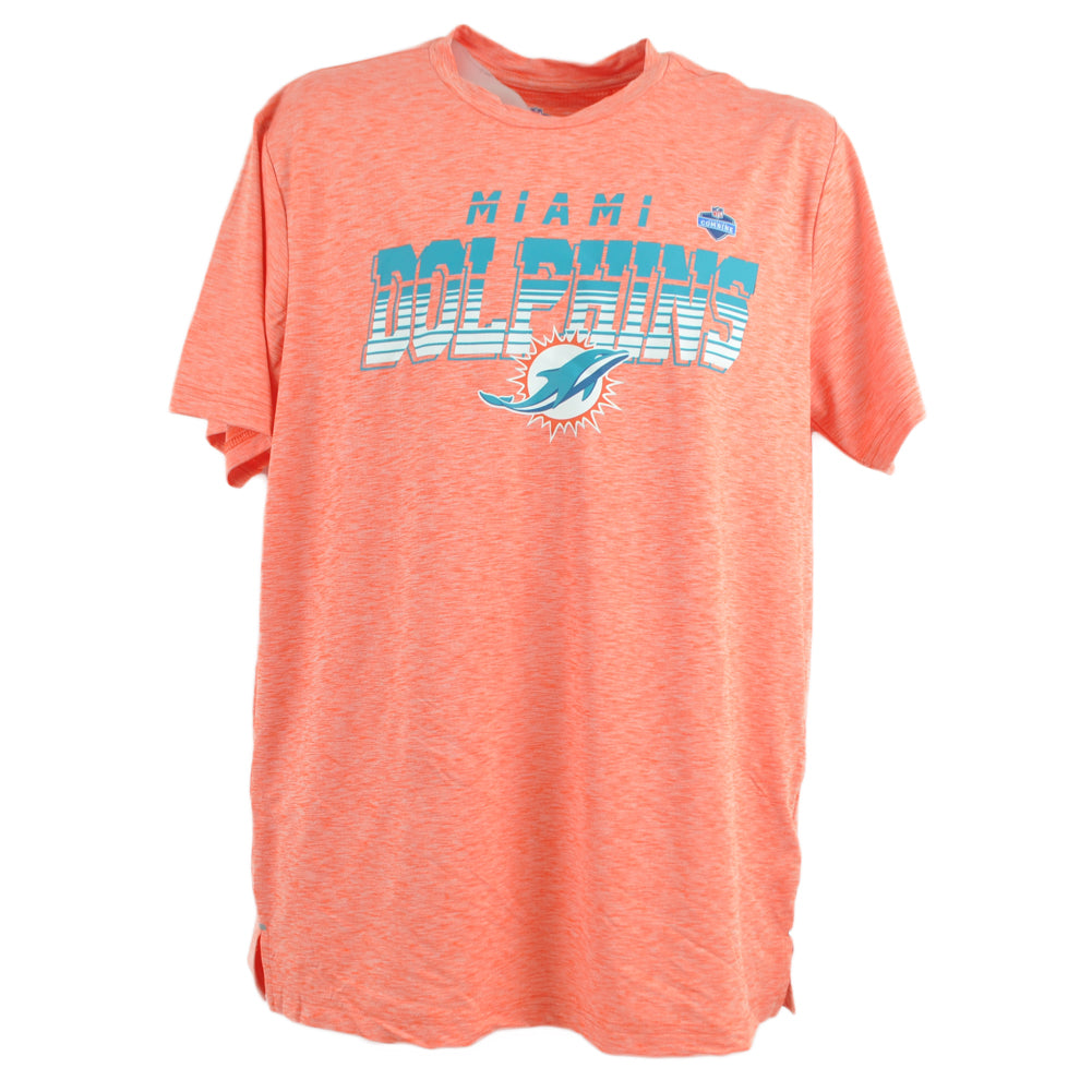 NFL Miami Dolphins Dry Fit Orange Scouting Combine Men Adults Tshirt Tee
