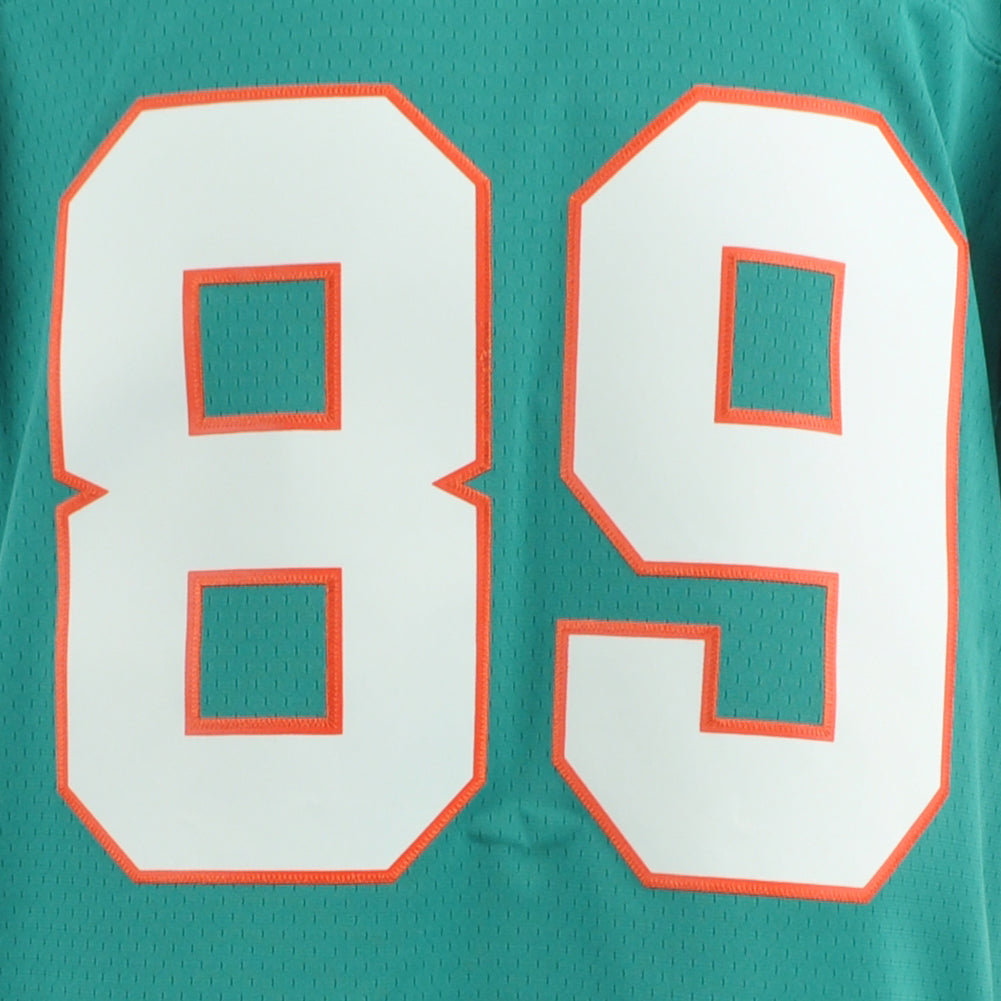 NFL Mitchell & Ness Throwback 84 Miami Dolphins Nat Moore #89 Teal Jersey
