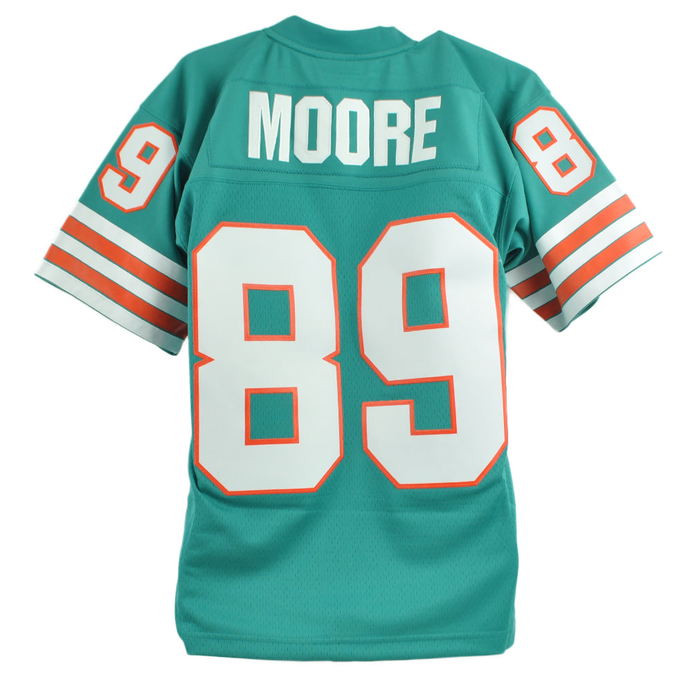 NFL Mitchell & Ness Throwback 84 Miami Dolphins Nat Moore #89 Teal Jersey