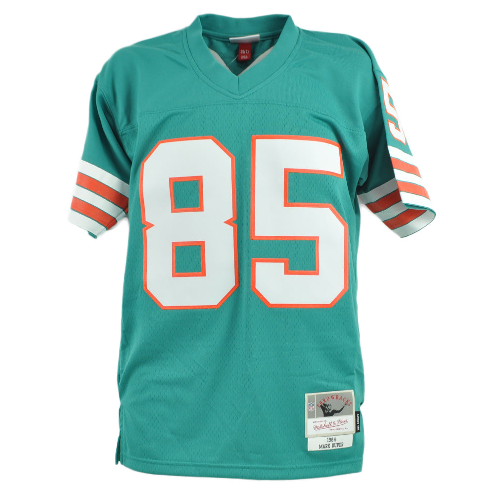 NFL Mitchell & Ness Throwback 84 Miami Dolphins Mark Duper #85 Teal Jersey