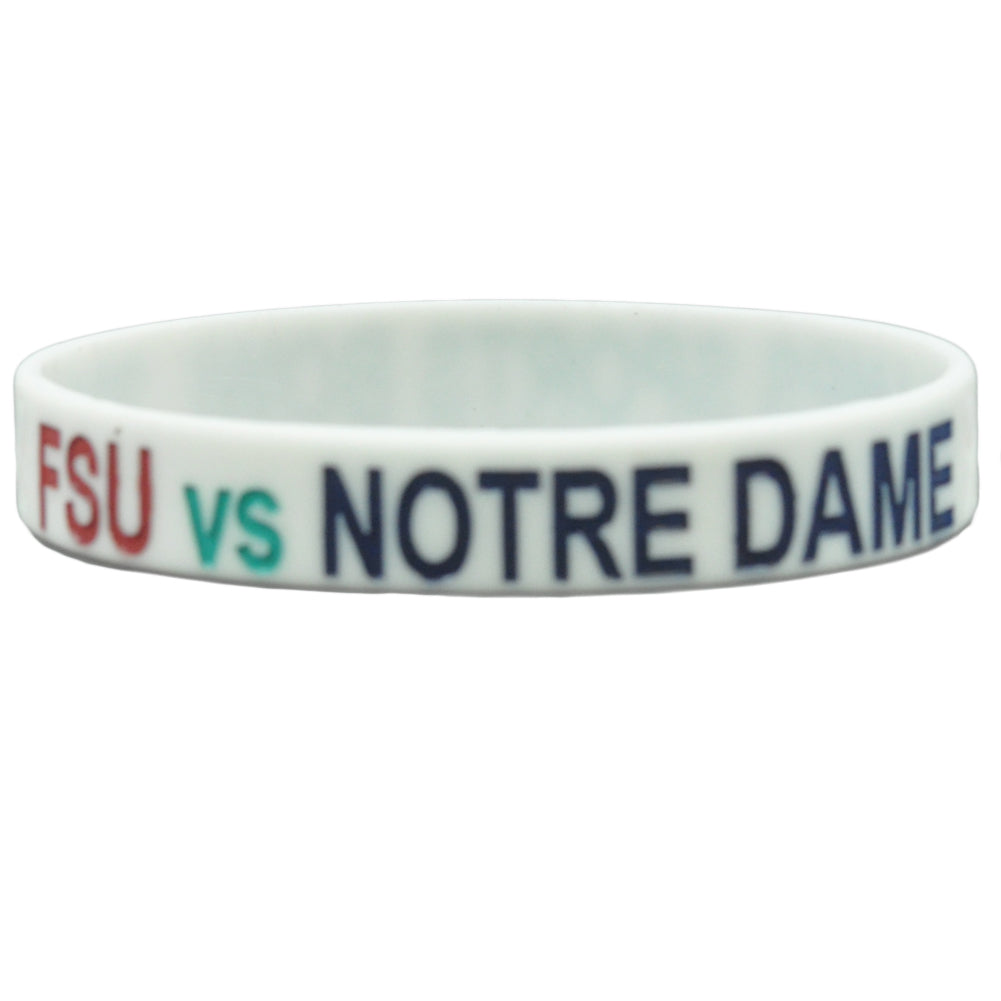 NCAA FSU Florida Seminoles VS Notre Dame 2011 Sports Bowl Champs Bracelet Band