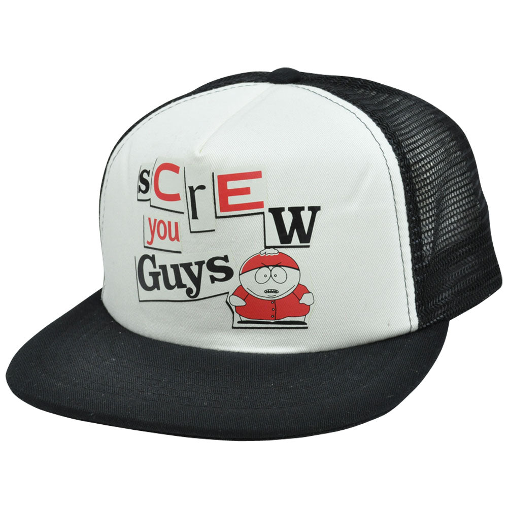 Comedy Central South Park Eric Cartman Screw You Guys Flat Trucker Snapback Hat