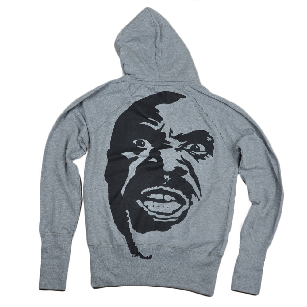 Shannon Briggs The Cannon Lets Go Champ Womens V Neck Sweater Hoodie Gray