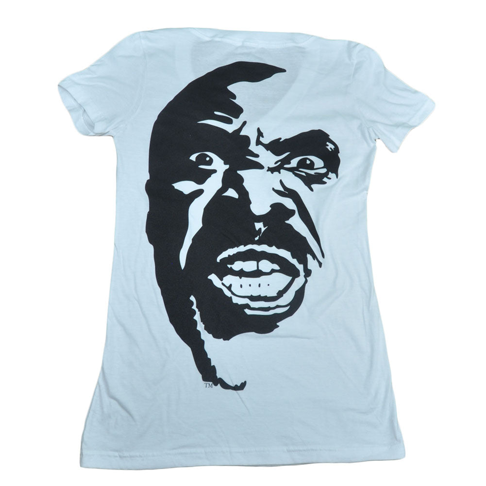 Shannon Briggs The Cannon Lets Go Champ Womens Tshirt Tee White V Neck