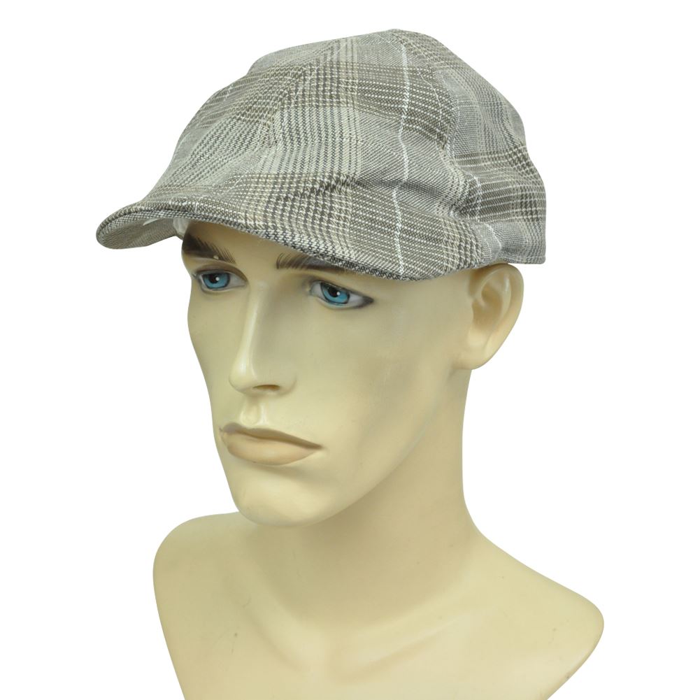 Brand Ole Newsboy Gatsby Ivy Cabbie Driver Flat Plaid Relaxed Hat Cap