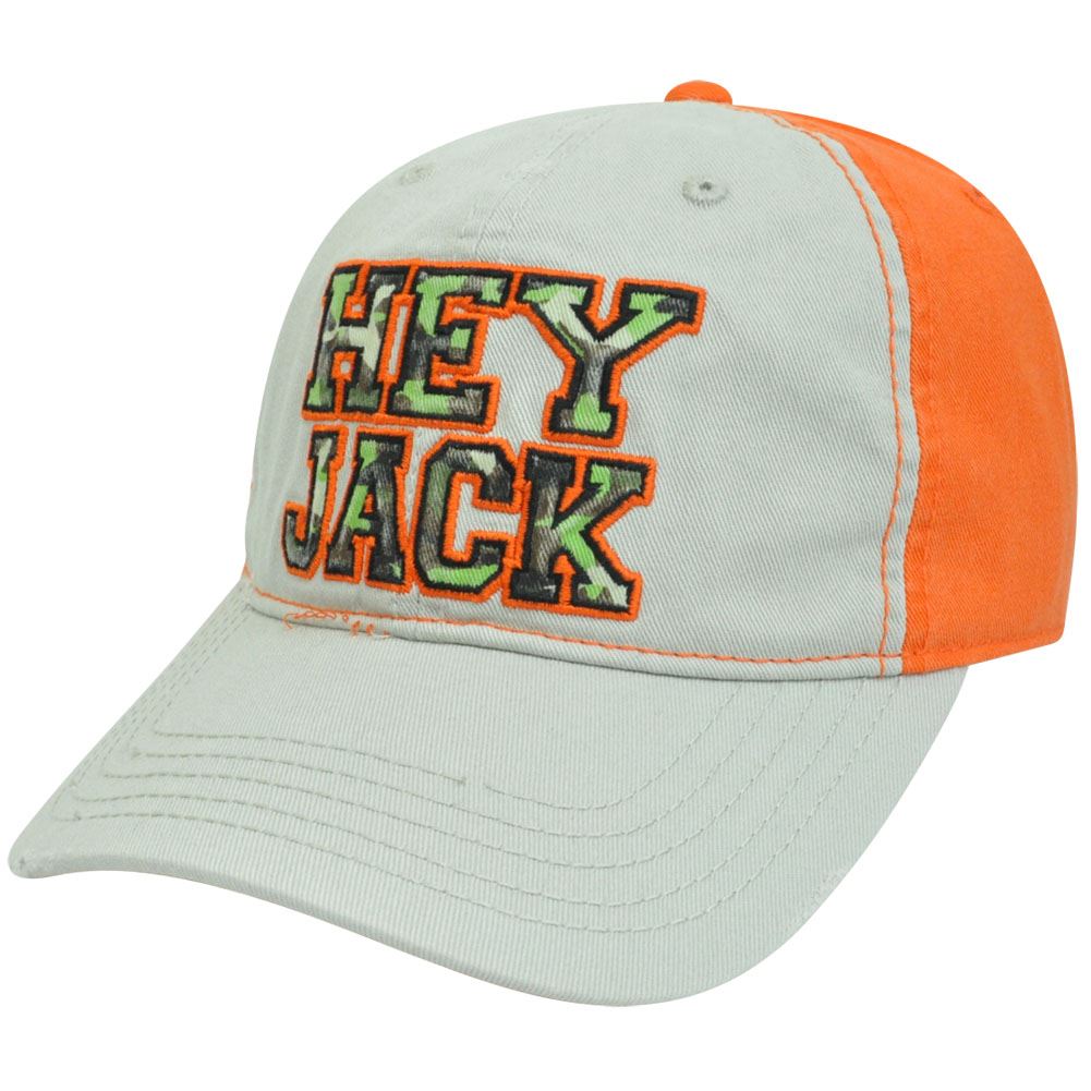 Duck Dynasty A&E TV Garment Wash Distressed Hey Jack Faux Leather Strap Cap Hat