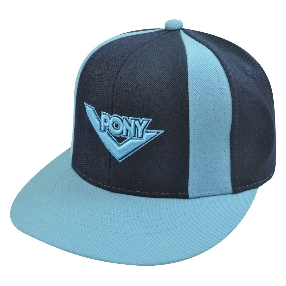 PONY NAVY LIGHT BLUE HAT CAP FLAT BILL UNISEX