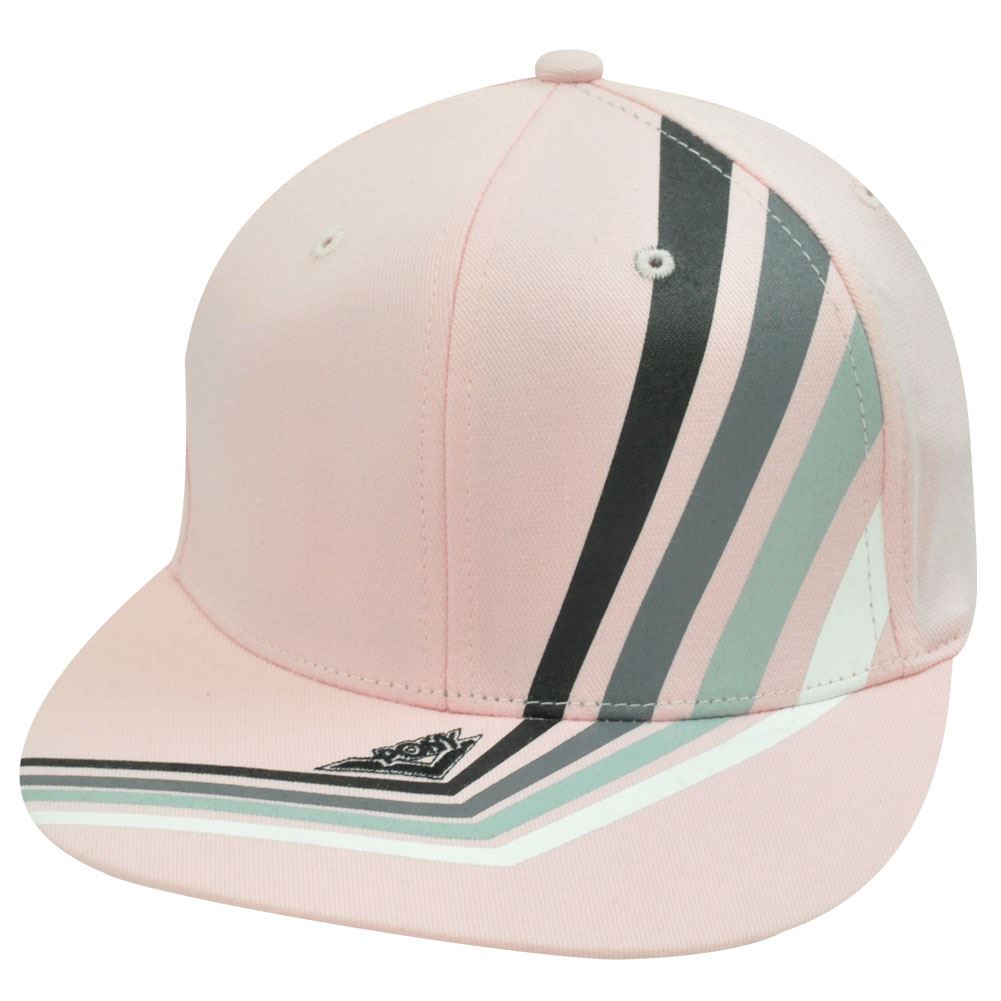 PONY LIGHT PINK HAT CAP FLAT BILL FLEX FIT