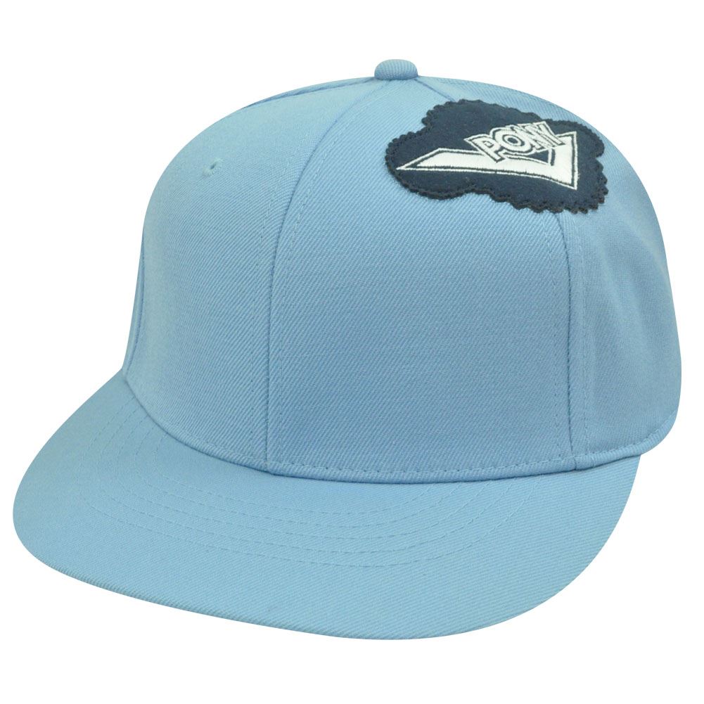 PONY LIGHT BLUE NAVY HAT CAP FLAT BILL UNISEX