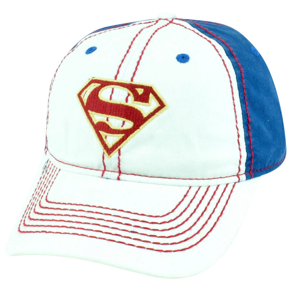 Superman DC Comics Man of Steel Hero Junior Girls Garment Wash Hat Cap