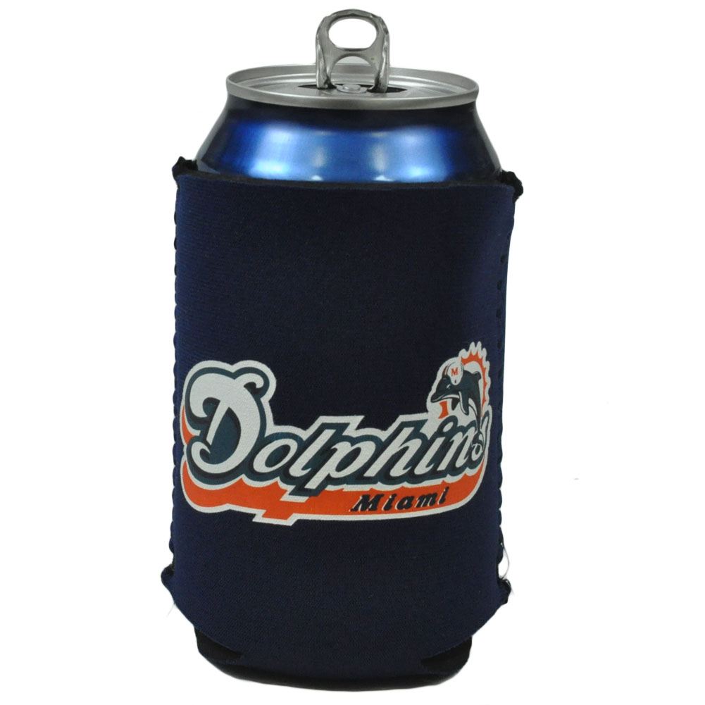 NFL Miami Dolphins Can Coozie Beer Sleeve Drink Cooler Coolie Beverage Insulator