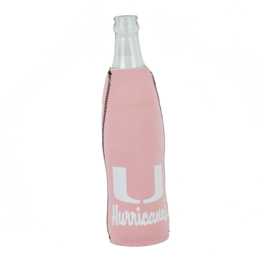 NCAA Womens Zipper Coozies Bottle Drink Coolers Beer Slip Miami Hurricanes UM