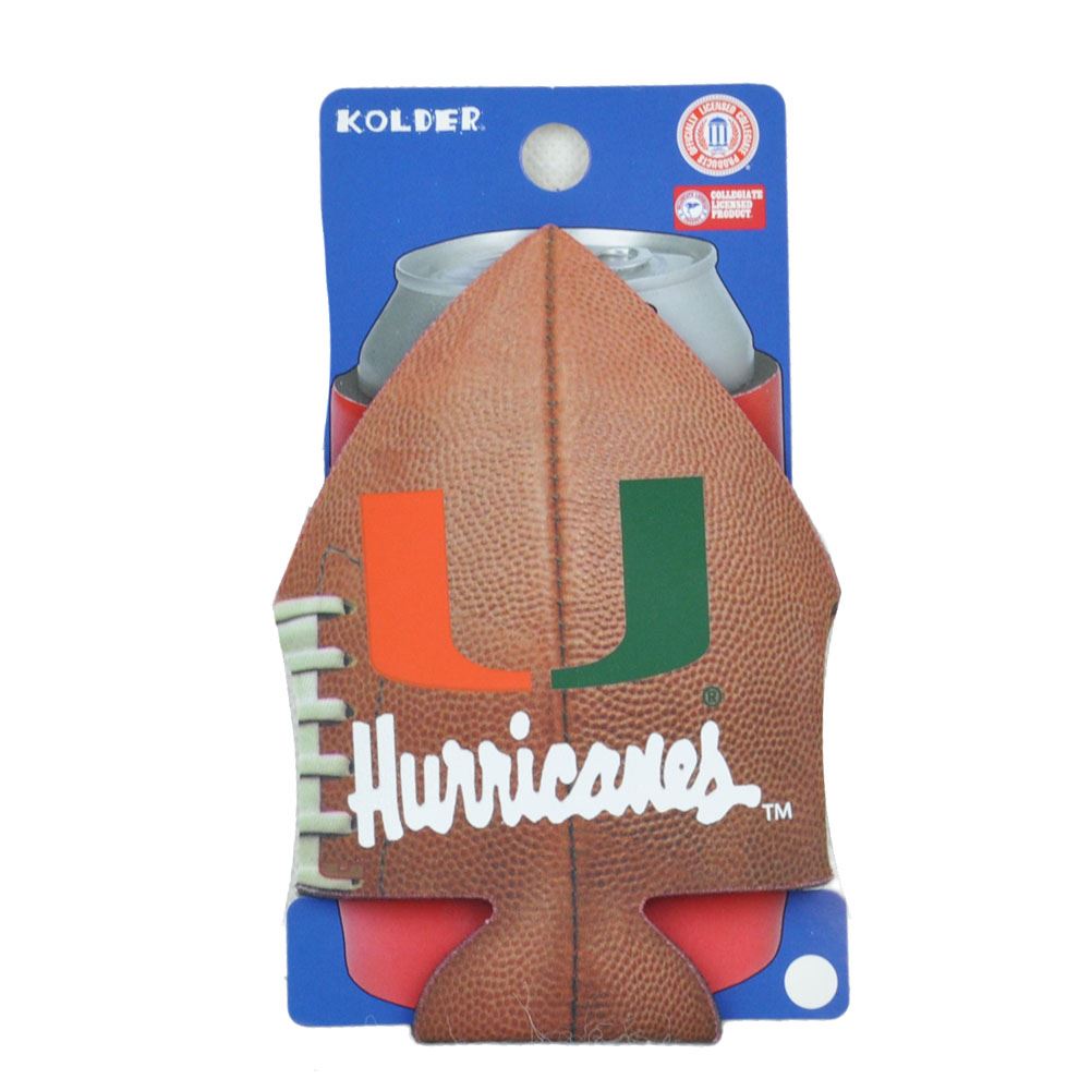 NCAA Miami Hurricanes Can Coozie Beer Sleeve Drink Cooler Football Beverage UM
