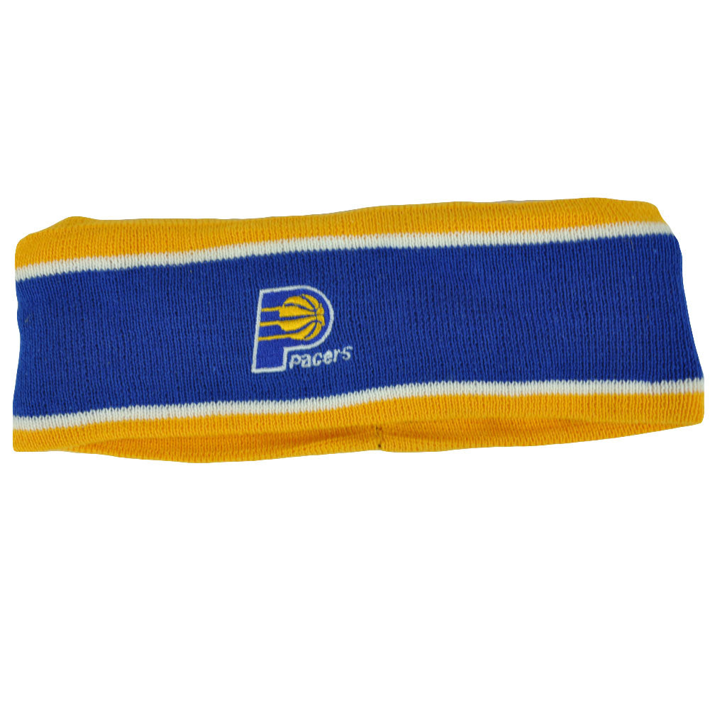 NBA Indiana Pacers Fleece Blue Head Sweat Sports Band Basketball Double Stripe