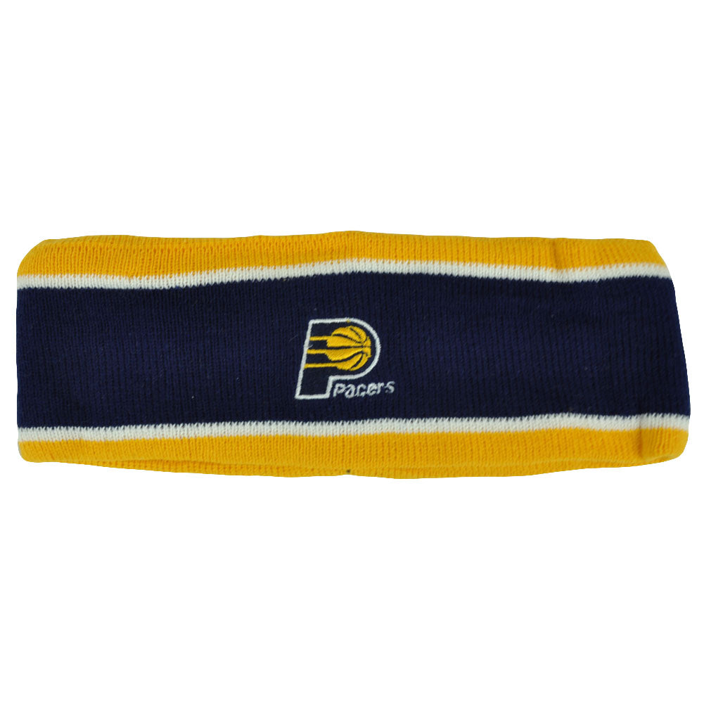 NBA Indiana Pacers Fleece Navy Head Sweat Sports Band Basketball Double Stripe