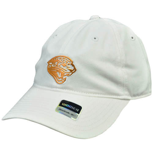 NFL Jacksonville Jaguars Womens Ladies Reebok White Metallic Bronze Hat EW384
