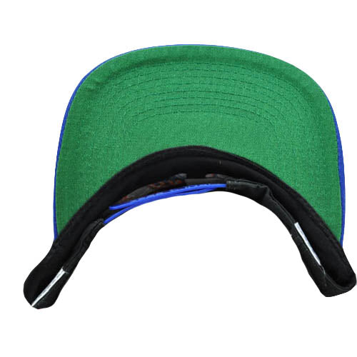NBA New York Knicks Vintage Retro Flat Bill Green Underbrim Snapback Hat Cap
