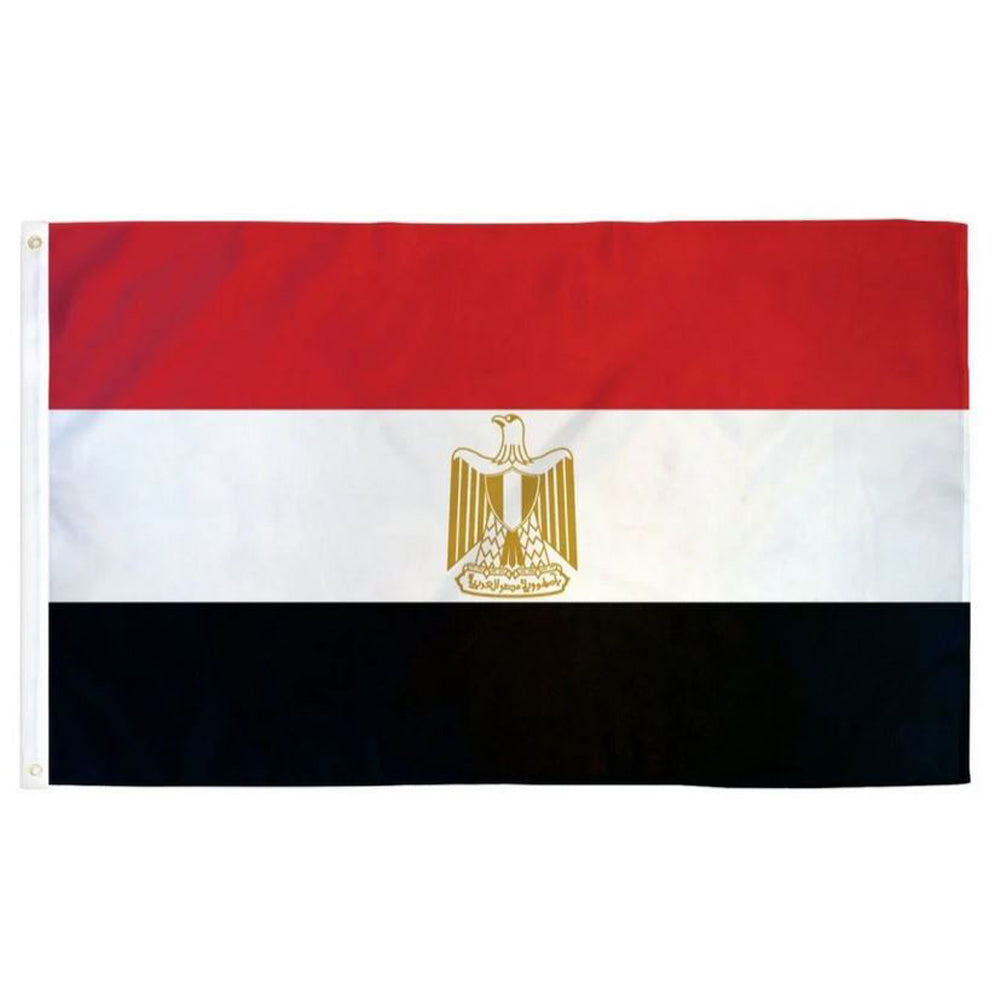 Egypt Country Decoration Soccer Fan Sports Polyester RN148714 3x5ft Poly Flag