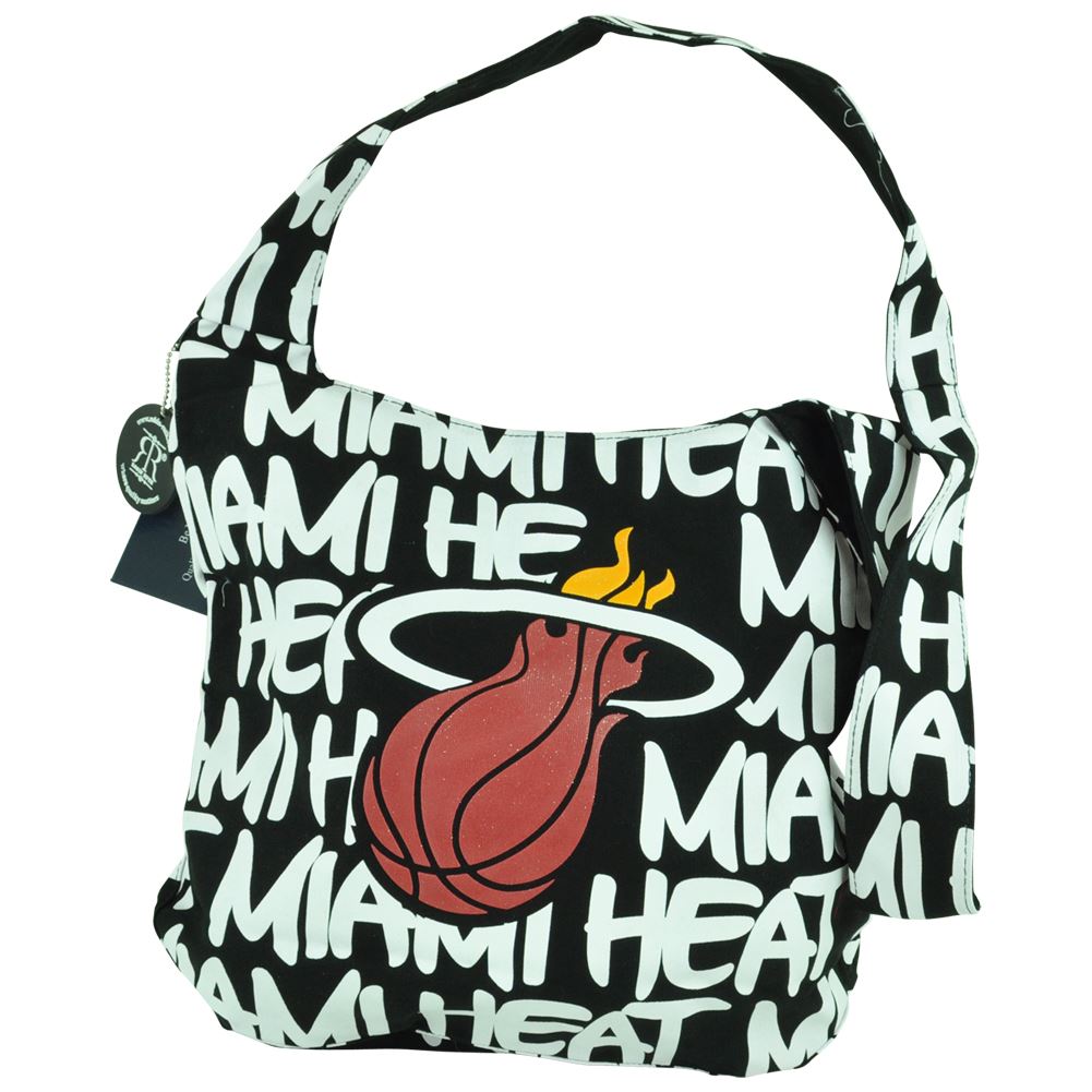 NBA Robin Ruth Miami Heat Round Shoulder Hand Bag Cross Body Purse Women White