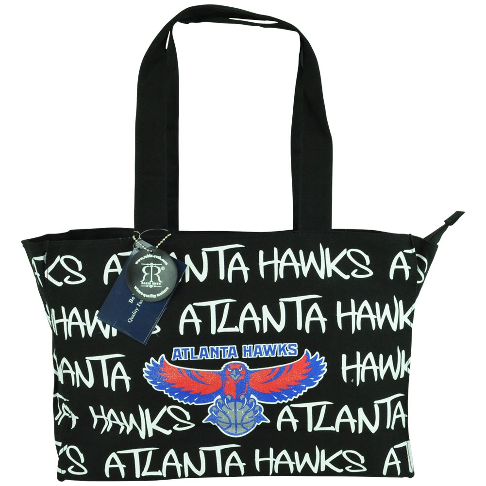 NBA Robin Ruth Atlanta Hawks Tote Hand Bag Glitter Women Ladies Purse Blk
