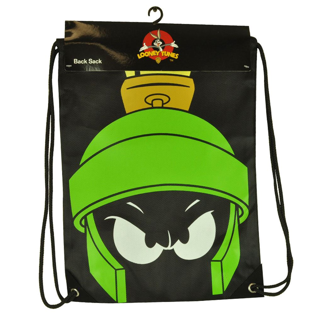 Warner Bros Looney Tunes Marvin The Martian Cinch String Back Sack School Bag