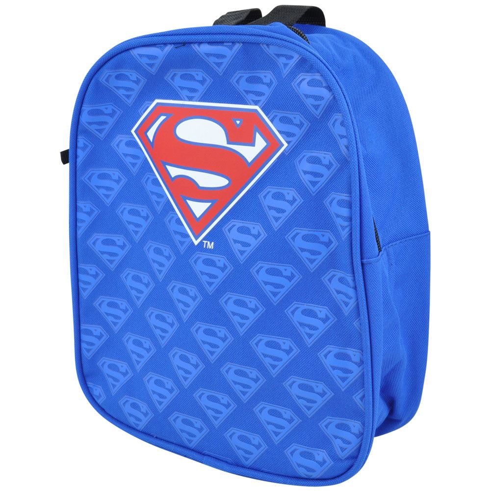Warner Bros DC Comics Superman Allover Canvas Logo Kids Child Mini Backpack Bag