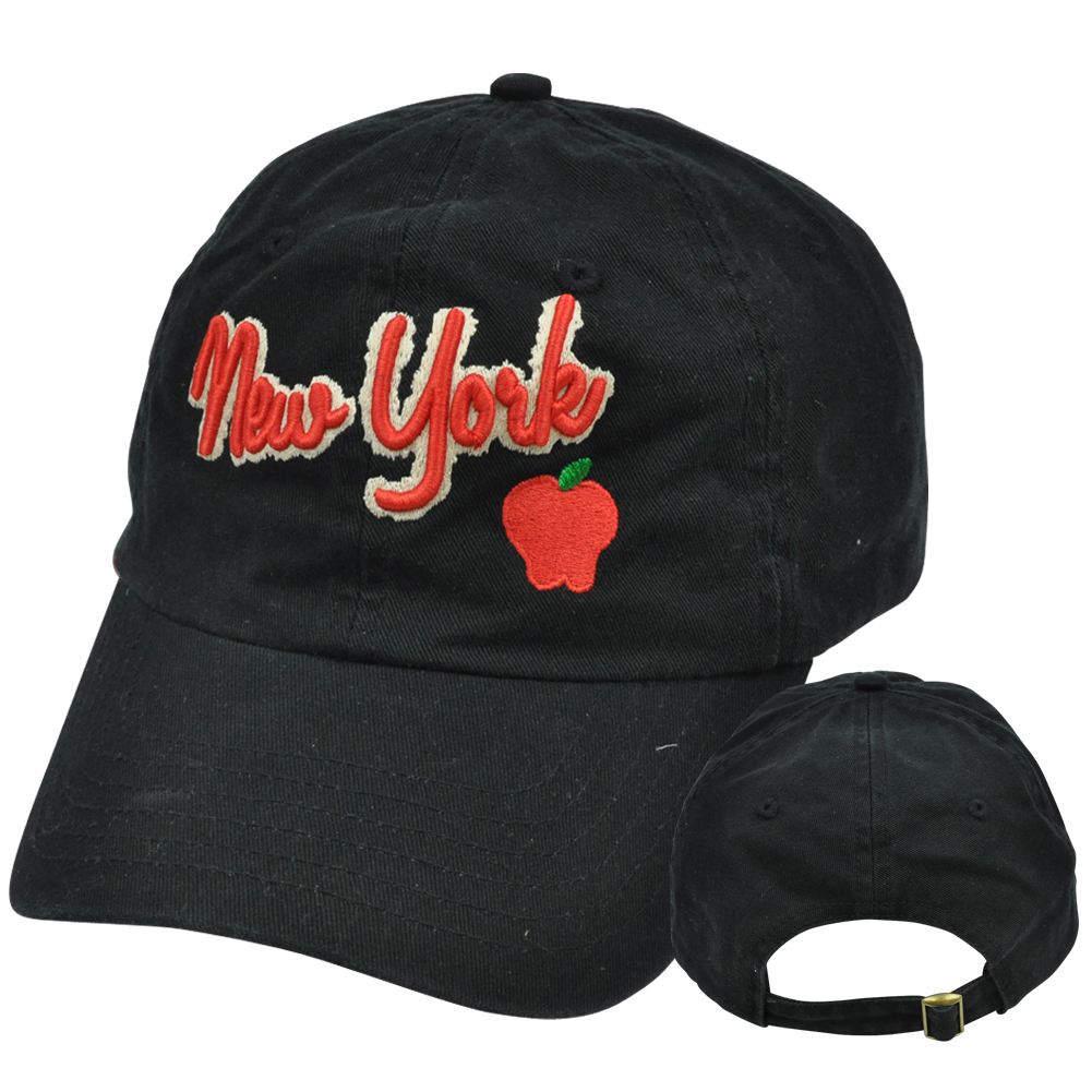 New York City State Big Apple Relaxed Cotton Top of the World Slouch Fit Hat Cap