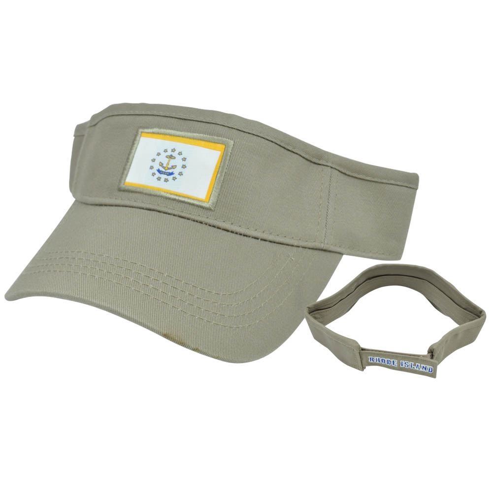 Rhode Island RI State Flag Top of the World Hope Anchor Sun Visor Hat Cap