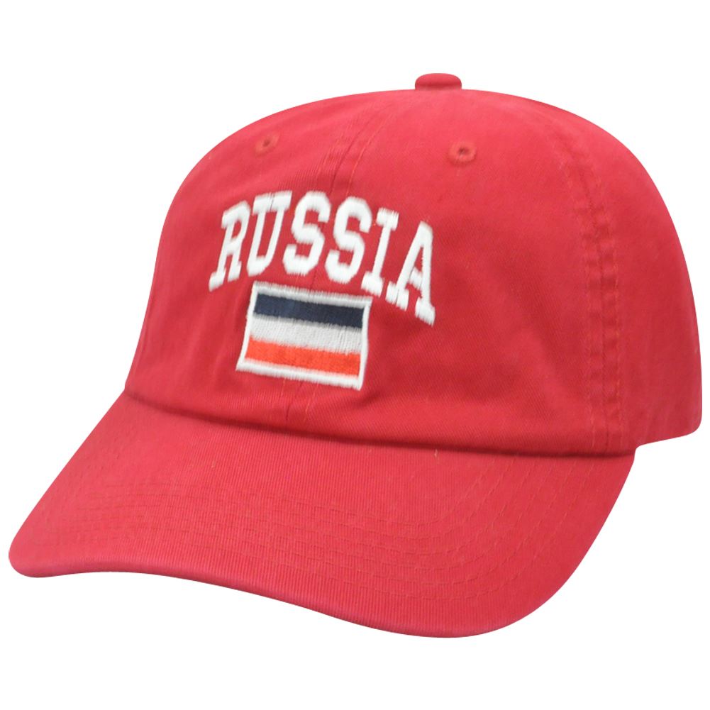 Russia Flag Country Garment Wash Sun Buckle Top of the World Russian Hat Cap