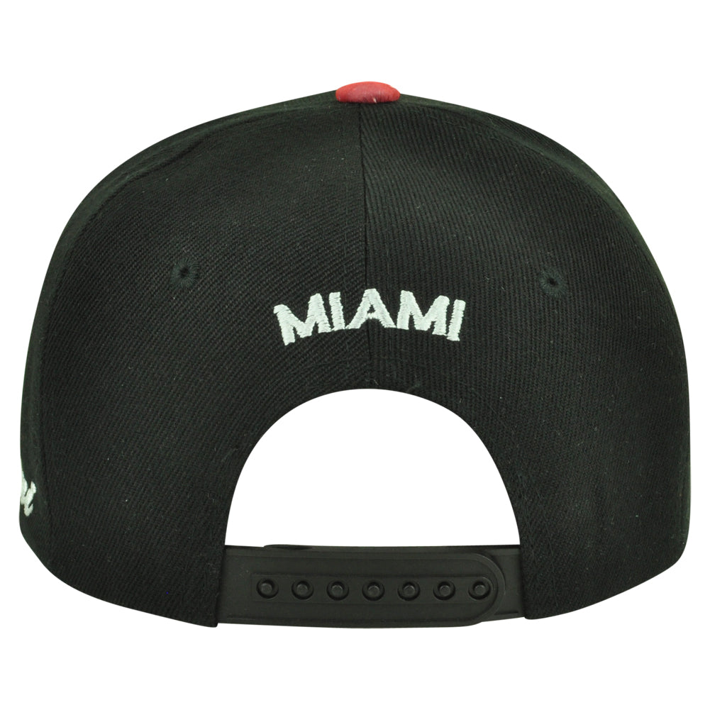 Miami MIA Florida Galactic Sublimated Galaxy Flat Bill Snapback Black Hat Cap