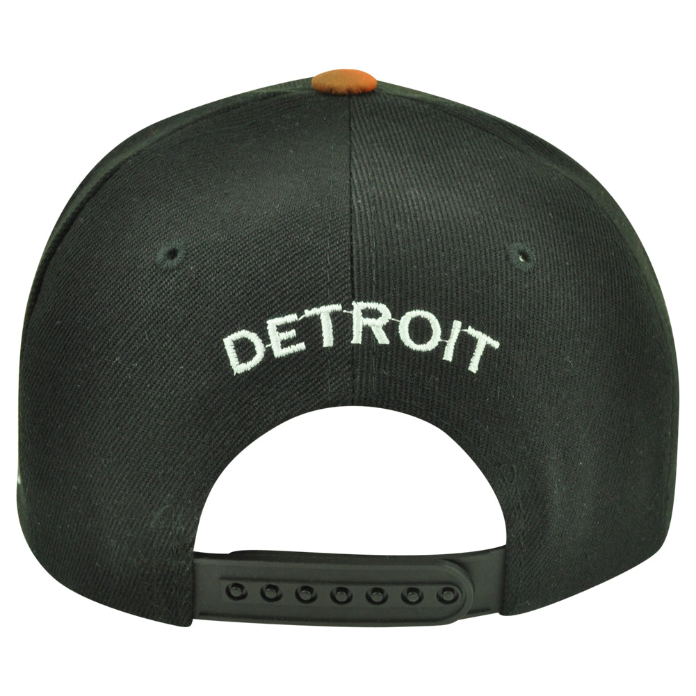 Detroit Michigan Galactic Sublimated Galaxy Flat Bill Snapback Black Hat Cap