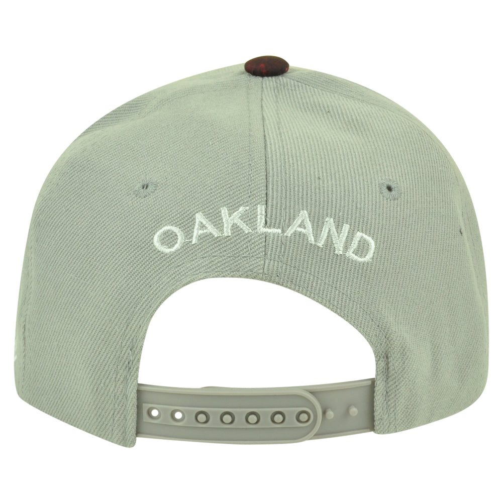 Oakland California Galactic Sublimated Galaxy Flat Bill Snapback Grey Hat Cap